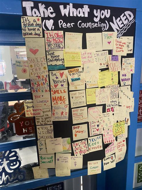 post its with take what you need messages